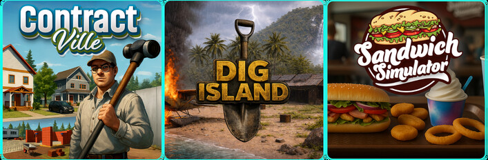 ContractVille x Dig Island x Sandwich Simulator