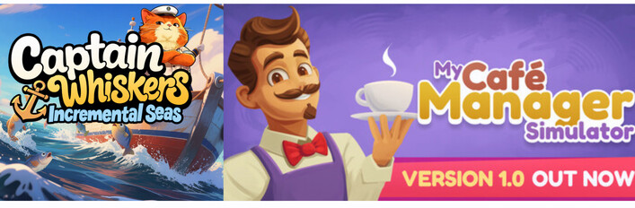Captain Whiskers: Incremental Seas + My Café Manager Simulator