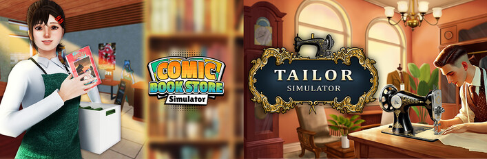 Tailor Simulator & Comic Book Store Simulator Bundle