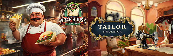 Tailor Simulator & Wrap House Simulator Bundle