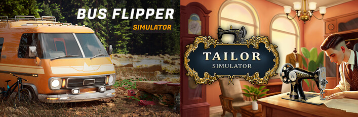Tailor Simulator & Bus Flipper: Renovator Simulator