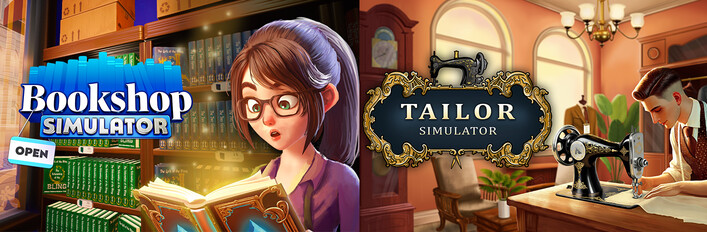 Tailor Simulator & Bookshop Simulator