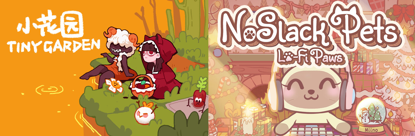 Cozy Desk Bundle: Desk Garden × NoSlack Pets: Lo-Fi Paws