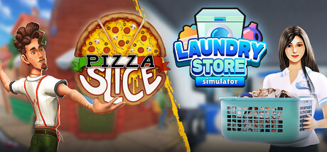 Pizza Slice x Laundry Store Simulator