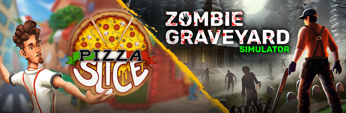 Pizza Slice x Zombie Graveyard Simulator