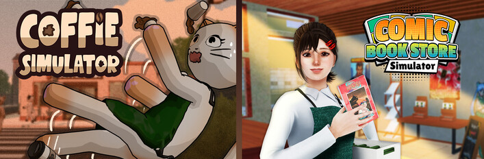 Coffie in Comic Book Store