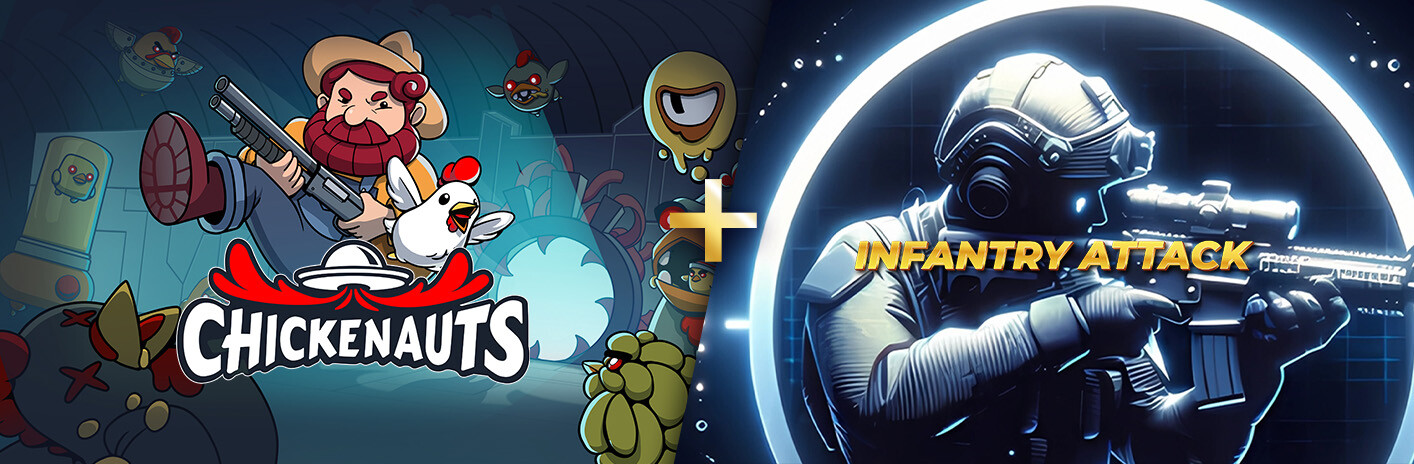 Chickenauts + Infantry Attack