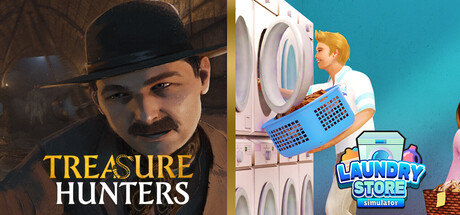 Treasure Hunters x Laundry Store Simulator