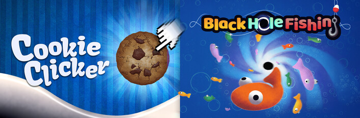 Cookie Clicker x Black Hole Fishing