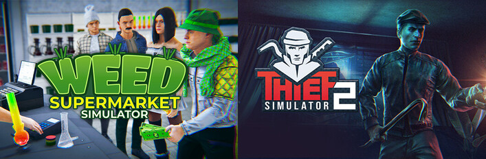 Weed Supermarket Simulator x Thief Simulator 2