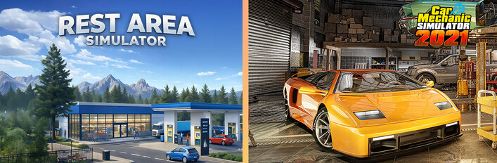Rest Area Simulator and Car Mechanic Simulator 2021