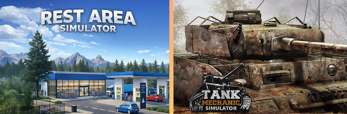 Rest Area Simulator and Tank Mechanic Simulator
