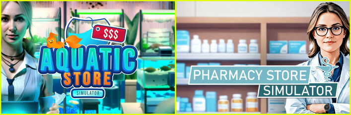 Pharmacy Store x Aquatic Store Simulator