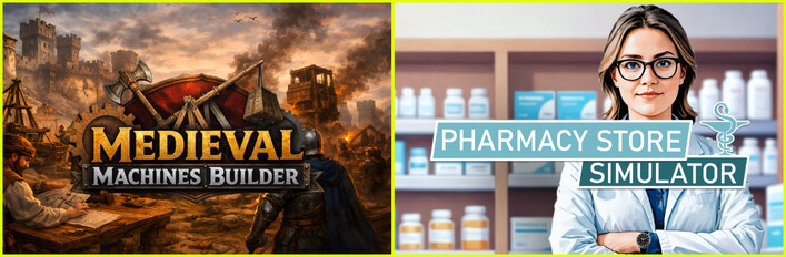 Pharmacy Store Simulator x Medieval Machines Builder
