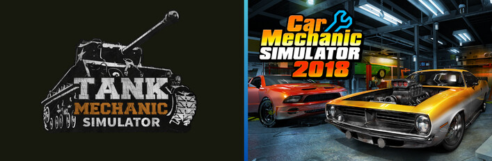 Car Mechanic Simulator 2018 and Tank Mechanic Simulator