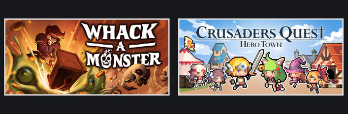 Whack-A-Monster + Crusaders Quest : Hero Town
