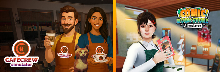 Cafe Crew in Comic Book Store