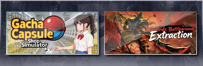 Gacha Capsule Shop Simulator - Akihabara & Warlords Battleground: Extraction