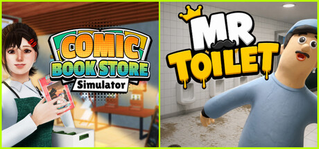 Comic Book Store x Mr Toilet banner