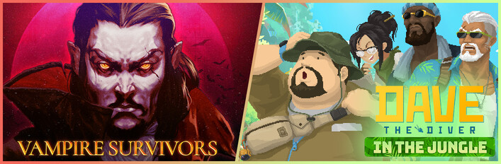 Vampire Survivors X DAVE THE DIVER