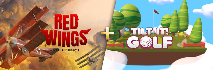 Tilt It! Golf + Red Wings: Aces of the Sky