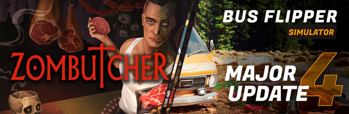 Bus Flipper Simulator х ZOMBUTCHER