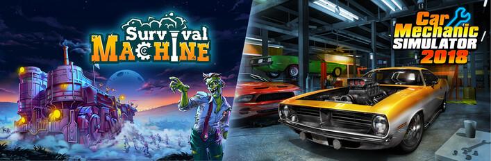 Survival Machine and Car Mechanic Simulator 2018