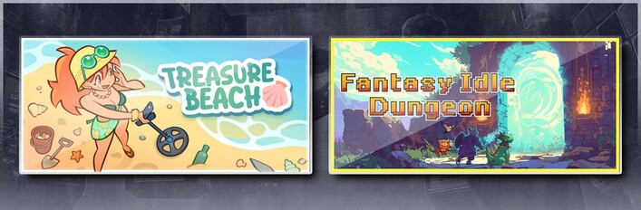 Treasure Beach & Fantasy Idle Dungeon