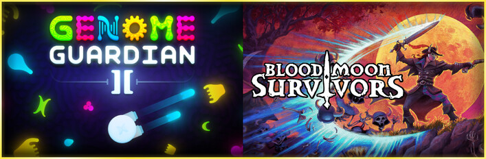 🧬 Genome Guardian 2 × Bloodmoon Survivors 🔴