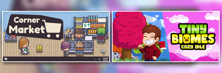Corner Market & Tiny Biomes: Cozy Idle