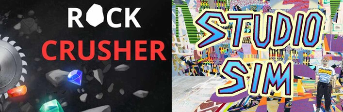 🎨 Studio Sim + Rock Crusher 🪨
