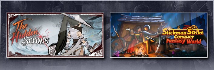  The Hidden Scrolls & Stickman Strikes: Conquer Fantasy World