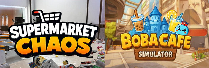 Boba Cafe Simulator × Supermarket Chaos