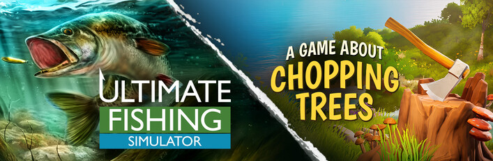Ultimate Fishing Simulator x A Game About Chopping Trees