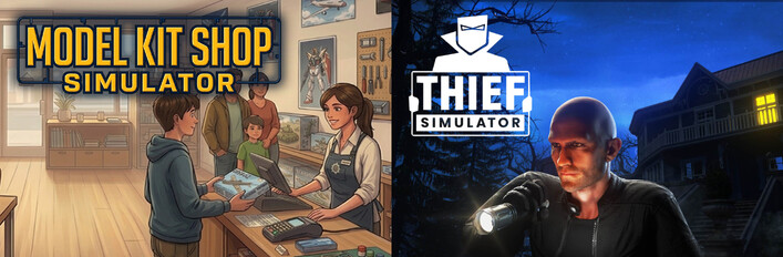 Model Kit Shop Simulator and Thief Simulator