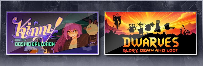 Kinny and the Cosmic Cauldron & Dwarves: Glory, Death and Loot