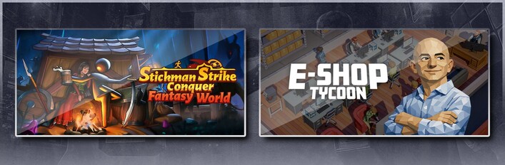 Stickman Strikes: Conquer Fantasy World & E-Shop Tycoon
