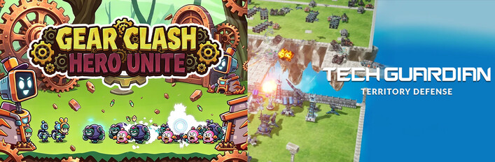⚙️Gear Clash: Hero Unite x 🏰TechGuardian: Territory Defense