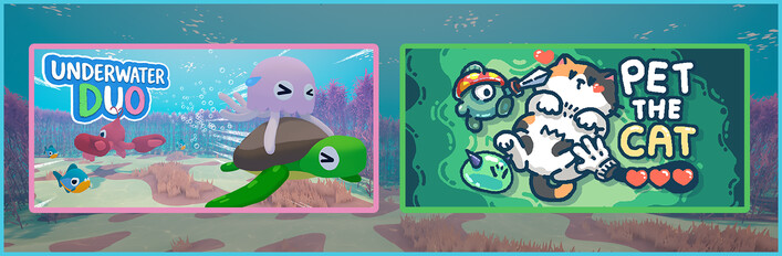 Underwater Duo & Pet the Cat
