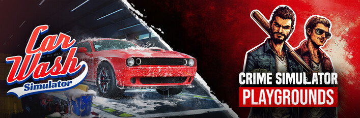 Car Wash Simulator x Crime Simulator: Playgrounds