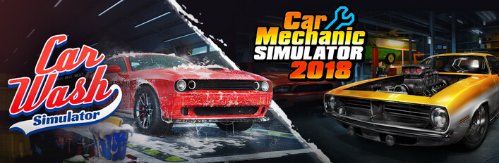 Car Wash Simulator x Car Mechanic Simulator 2018