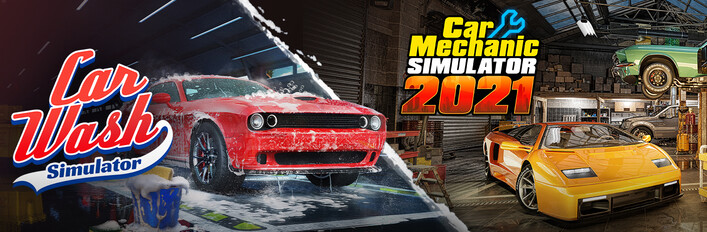 Car Wash Simulator x Car Mechanic Simulator 2021