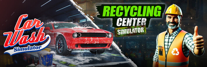 Car Wash Simulator x Recycling Center Simulator