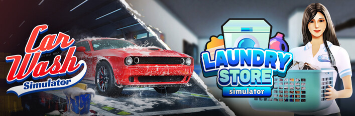 Car Wash Simulator x Laundry Store Simulator