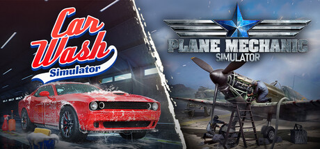 Car Wash Simulator x Plane Mechanic Simulator