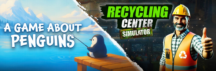 Penguins x Recycling Center Simulator