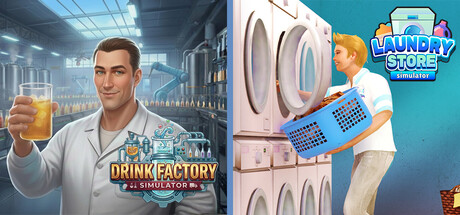 Drink Factory x Laundry Store Simulator
