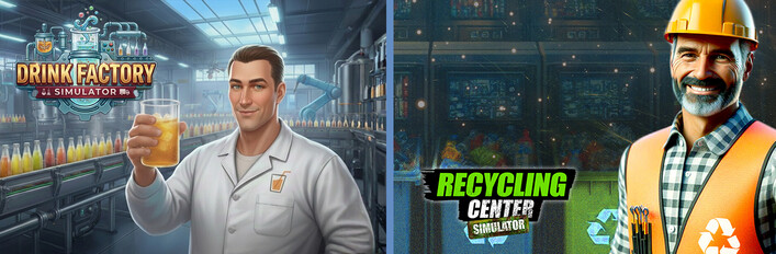 Drink Factory x Recycling Center Simulator