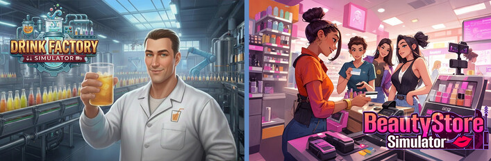 Drink Factory x Beauty Store Simulator