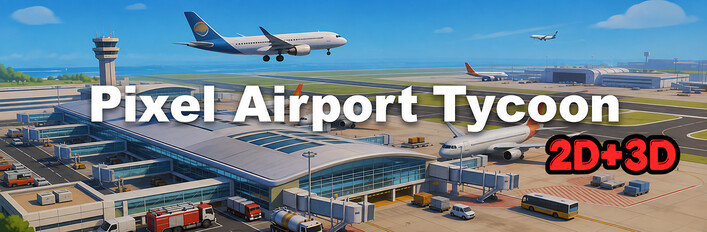 Pixel Airport Tycoon - 2D + 3D Bundle